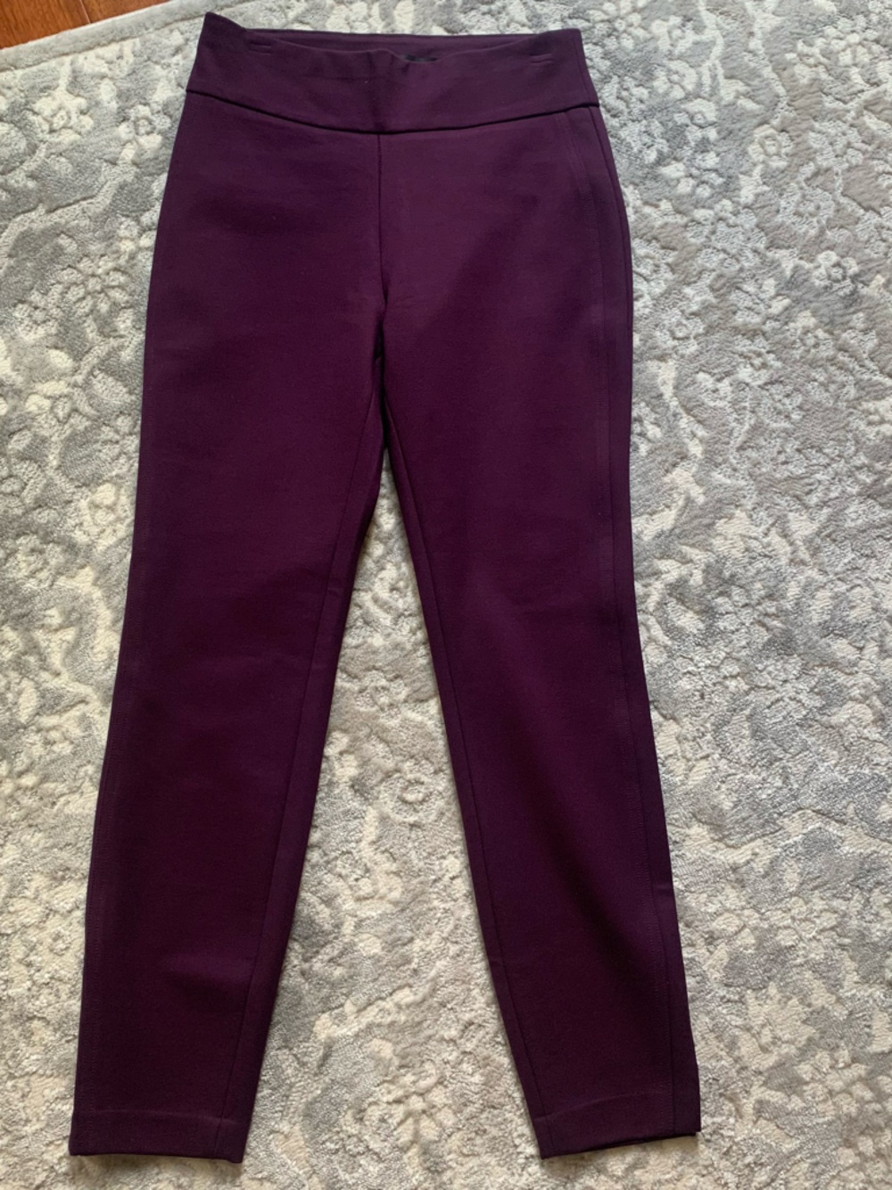 Express Women's Deep Plum High Rise Skinny Ankle Pants